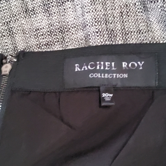 Rachel Roy Collection Tweed Pencil Skirt Size 20W Grey New - Picture 7 of 8